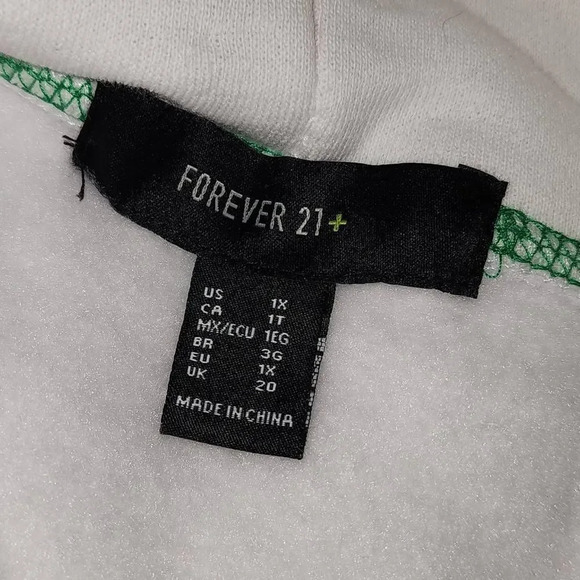 Forever 21 X Ron Bass 1984 Womens‎ Love Graphic Hoodie Sweatshirt 1X - Picture 6 of 7